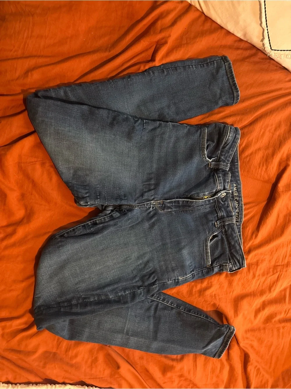 American Eagle Outfitters Women's Dark Blue Skinny Jeans